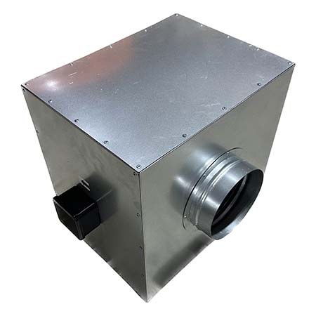 Вентилятор Ванвент ВКВ-100 К ISO шумоизолированный для круглых воздуховодов (250 м³/ч)