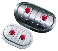 Лючок накладной CAD 250*150 mm Ø315 RED