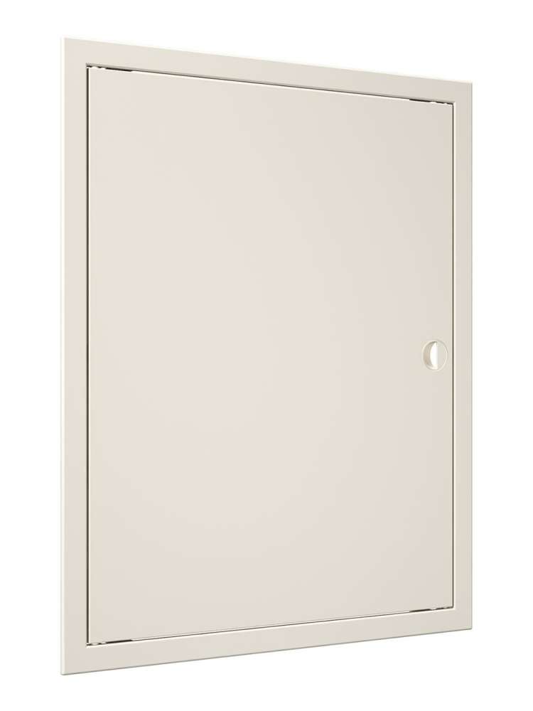 Люк ревизионный ЛР фланец 396х496  ручка 418х518 пластик Ivory EVECS