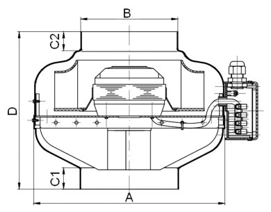 Вентилятор канальный круглый Supervent CL 125 M EC