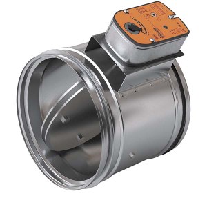 Противопожарный клапан LVR-60-100-НО-МВ-N(230)-Нп круглый Ø100 мм, EI 60, нормально открытый