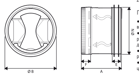Клапан 3-х ходовой 3-W DN15 KVS2.5 — Габаритный чертёж