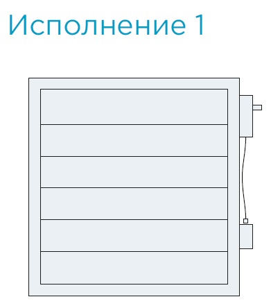 Габаритные размеры и схема — Заслонка усиленная SVA-P