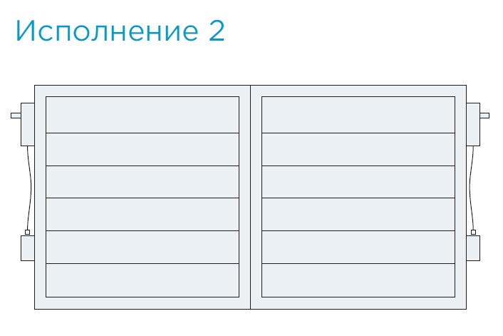 Габаритные размеры и схема — Заслонка усиленная SVA-P