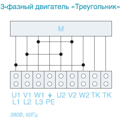 Схемы подключения электродвигателей — Вентилятор канальный SVP/SVPH